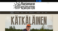 Desktop Screenshot of maarianvaaranteatteri.net